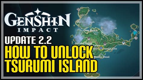 How to Unlock Tsurumi Island Genshin Impact - YouTube