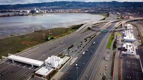 Drone Video: Traffic-Free Bay Bridge Toll Plaza During Pandemic – NBC Bay Area