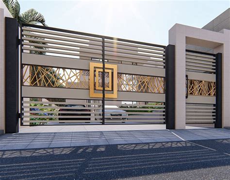 MODERN GATE DESIGN on Behance | Modern main gate designs, House gate design, House main gates design