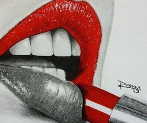 Untitled | Lip drawing, Lipstick art, Lips drawing