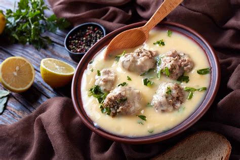 Traditional Greek Meatball Soup (Giouvarlakia/ Youvarlakia) in Egg-lemon sauce recipe - My Greek ...