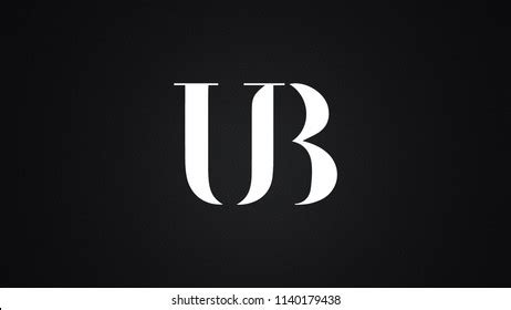 Ub Bu Abstract Letters Logo Monogram Stock Vector (Royalty Free ...