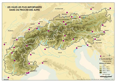 Main cities of the Alps : MapPorn