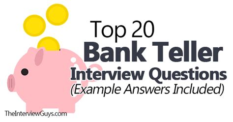 Top 20 Bank Teller Interview Questions (Example Answers Included) - support your career