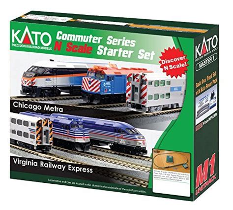 Buy Kato USA Model Train Products N MP36PH and Gallery Bi-Level Commuter Series Virginia Railway ...