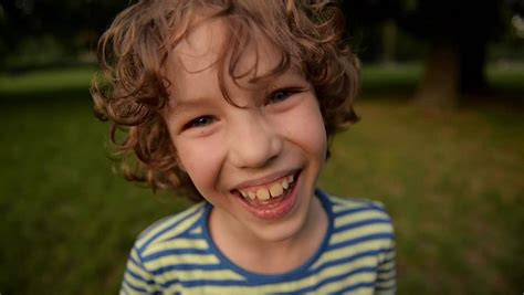 Portrait Of Young Happy Teen Boy Looking At Camera And Smiling At The Outdoors Stock Footage ...