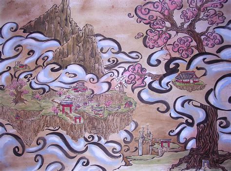 Okami Style Landscape by Yukki-Chan on DeviantArt