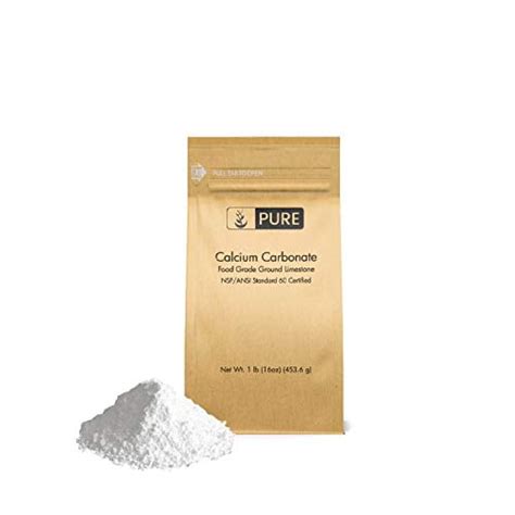 Pure Calcium Carbonate Powder (1 lb), Eco-Friendly Packaging, Dietary Supplement, Antacid, Food ...