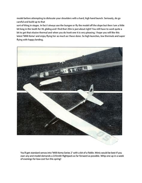 Full Size Printed Plan HAND LAUNCH GLIDER 60 " W/S for R/C lightweight – Vintage Model Plans