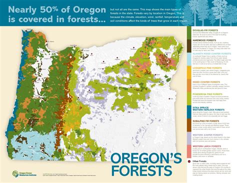 Oregon Forests Map - Oregon Agriculture in the Classroom