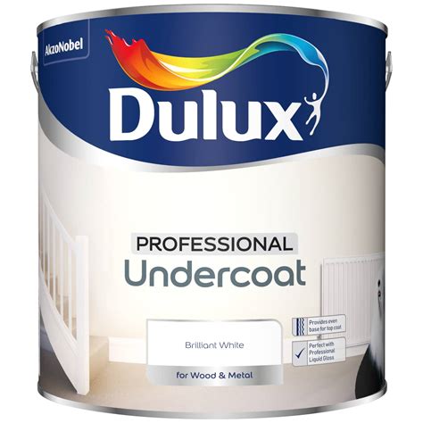 Dulux Professional Undercoat Paint 2.5L - Brilliant White | B&M