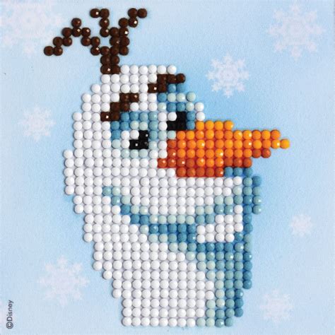 Diamond Dotz Disney 5D Embroidery Facet Art Kit, FROZEN II - MINI OLAF, 10 x 10cm, Fully Boxed Kit,