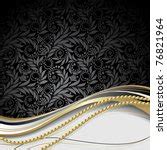 Damask Background Gold, Black Free Stock Photo - Public Domain Pictures