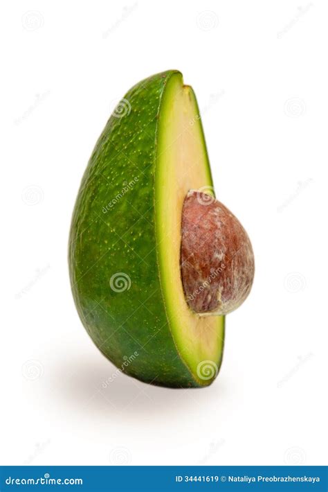 Half Avocado Fruit With A Seed Stock Image - Image of square, nutrition: 34441619