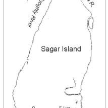 Automatedly extracted vector shoreline map of Sagar Island | Download ...