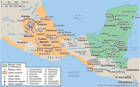 Early Mesoamerican Civilizations Map