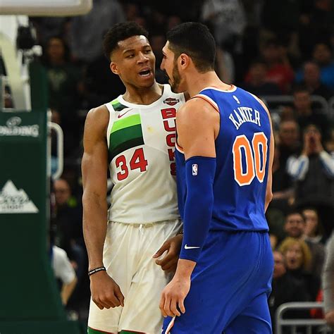 Giannis, Enes Kanter Speak About Physical Altercation During Knicks vs ...