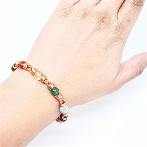 7 Chakra Gemstone Bracelet – Dr. Beads | Copper Jewellery in Malaysia ...