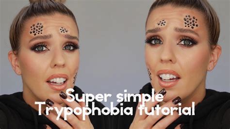 Simple Trypophobia Halloween Makeup tutorial - YouTube