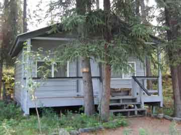 Denali National Park affordable cabins tucked into the woods, on a ...