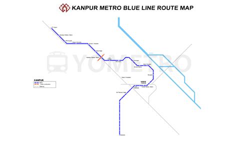 Kanpur Metro Map 2024, Stations & Metro Lines Maps - YoMetro