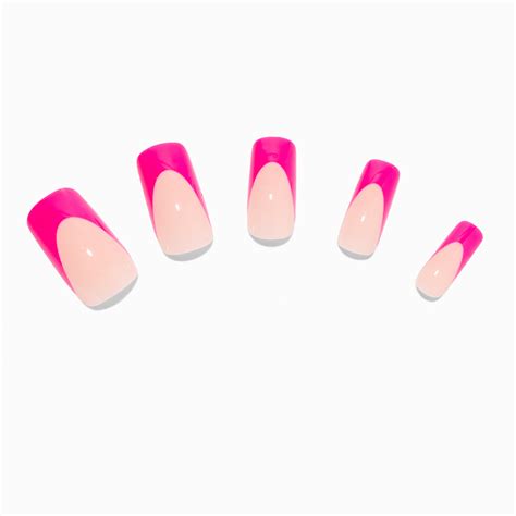 Details 130+ hot pink french tip nails latest - noithatsi.vn