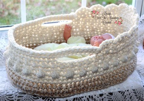 Crochet Moses Baskets - Krissys Over The Mountain Crochet