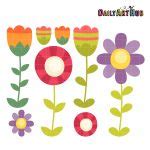 Cutesy Flowers Clip Art Set – Daily Art Hub // Graphics, Alphabets & SVG