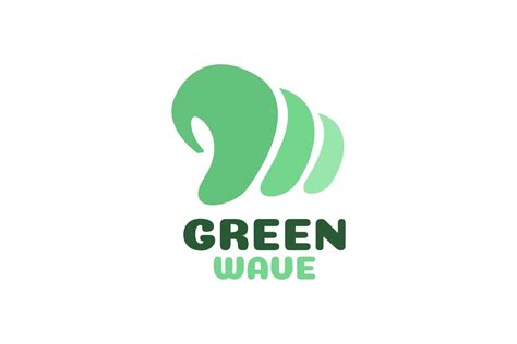 Green Wave Ocean Logo Concept Design Graphic by Ardwork · Creative Fabrica