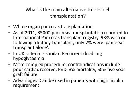 PPT - TYPE 1 DIABETES, INSULIN PUMP and ISLET CELL TRANSPLANTATION PowerPoint Presentation - ID ...