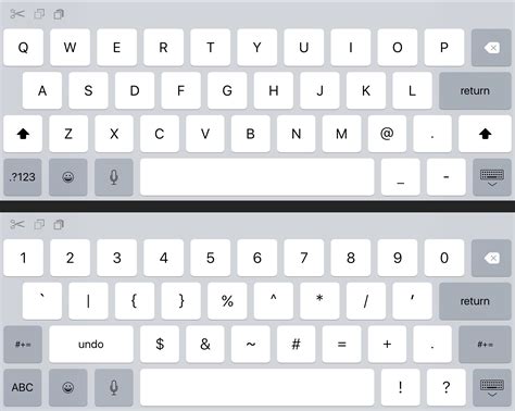 iOS 9 iPad keyboard adds keys & symbols at bigger screen resolutions ...