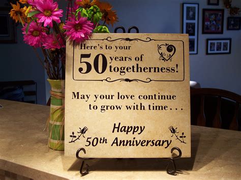 50th Happy Wedding Marriage Anniversary Quotes | Golden wedding anniversary gifts, 50th wedding ...