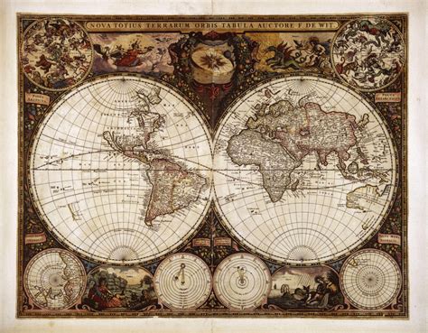 Antique world maps Old world map ancient maps Historical | Etsy