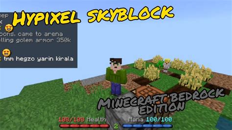 Hypixel skyblock in minecraft bedrock edition - YouTube