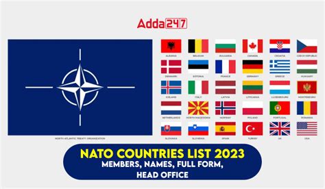 NATO Countries List 2023, Members, Names, Full Form, Head Office