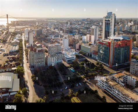 Aerial view of downtown of Maputo, capital city of Mozambique, Africa Stock Photo - Alamy