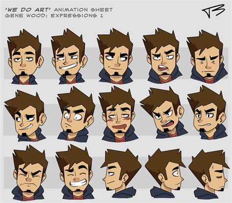 'We Do Art' cartoon, character expression sheets., Trevor Woodham on ArtStation at https ...