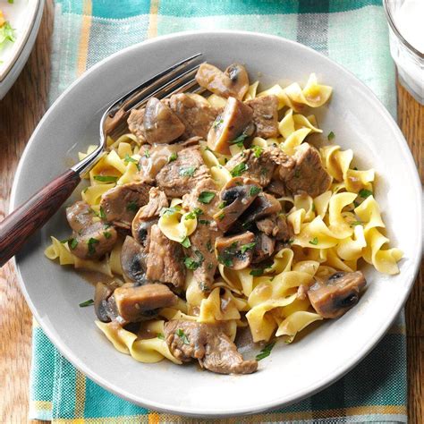 Beef Burgundy Over Noodles Recipe | Taste of Home