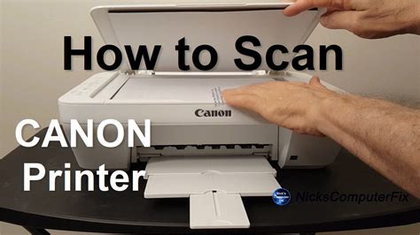 How to Scan from Printer to Computer - CANON PIXMA MG2522 Printer ...