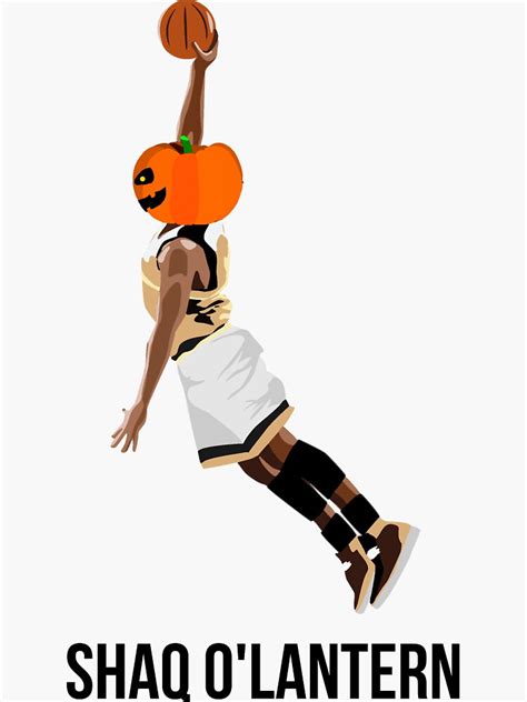 "Shaq O'Lantern" Sticker by HZone | Redbubble