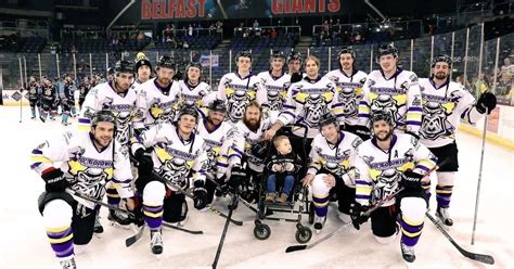 Ice hockey team Manchester Storm hand little boy with rare disease the surprise of a lifetime ...