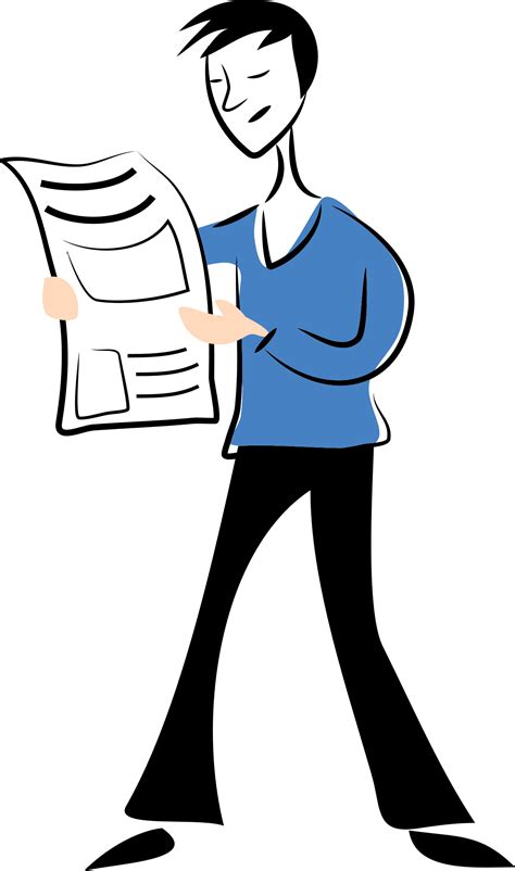 man reading newspaper clipart 20 free Cliparts | Download images on Clipground 2024