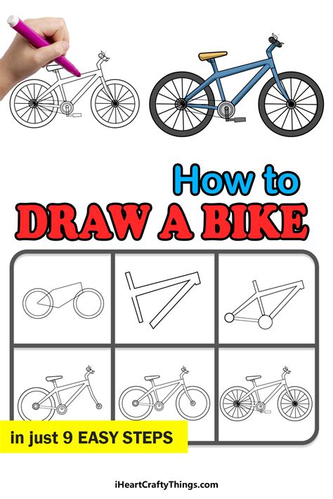 How To Draw A Bike Step By Step For Kids