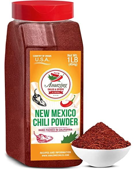 New Mexico Chili Powder 16 oz – All Natural, Rich Smoky Flavor and Mild ...