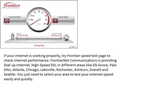 best of internet: frontier speed test