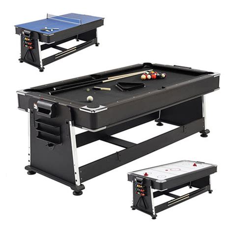 7FT 4IN1 Convertible Pool Table-Black – Uxuan Sports