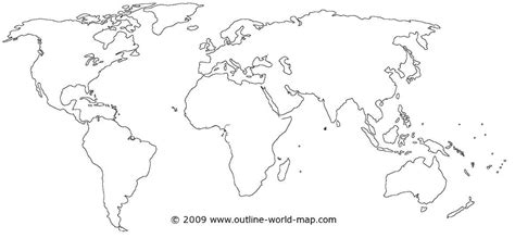 Blank World Map, No Borders by Xed121 on DeviantArt