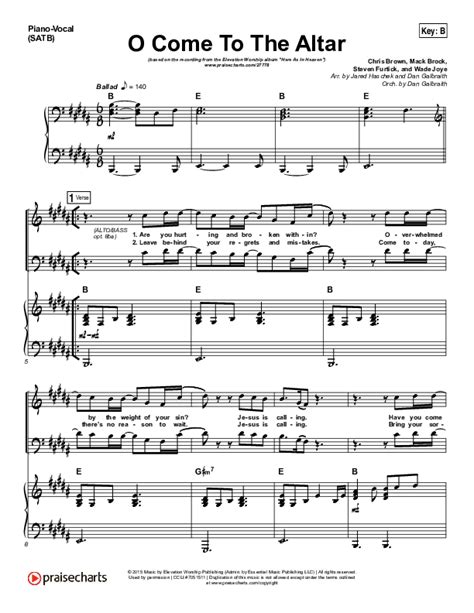 O Come To The Altar Sheet Music PDF (Elevation Worship) - PraiseCharts