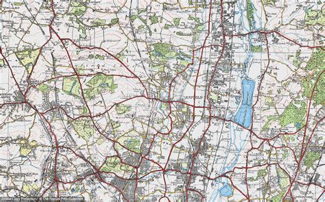 Historic Ordnance Survey Map of Enfield Town, 1920