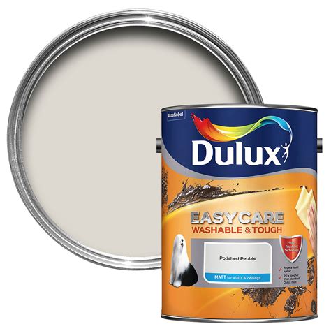 Dulux Easycare Polished Pebble Matt Emulsion Paint 5L | Departments | DIY at B&Q